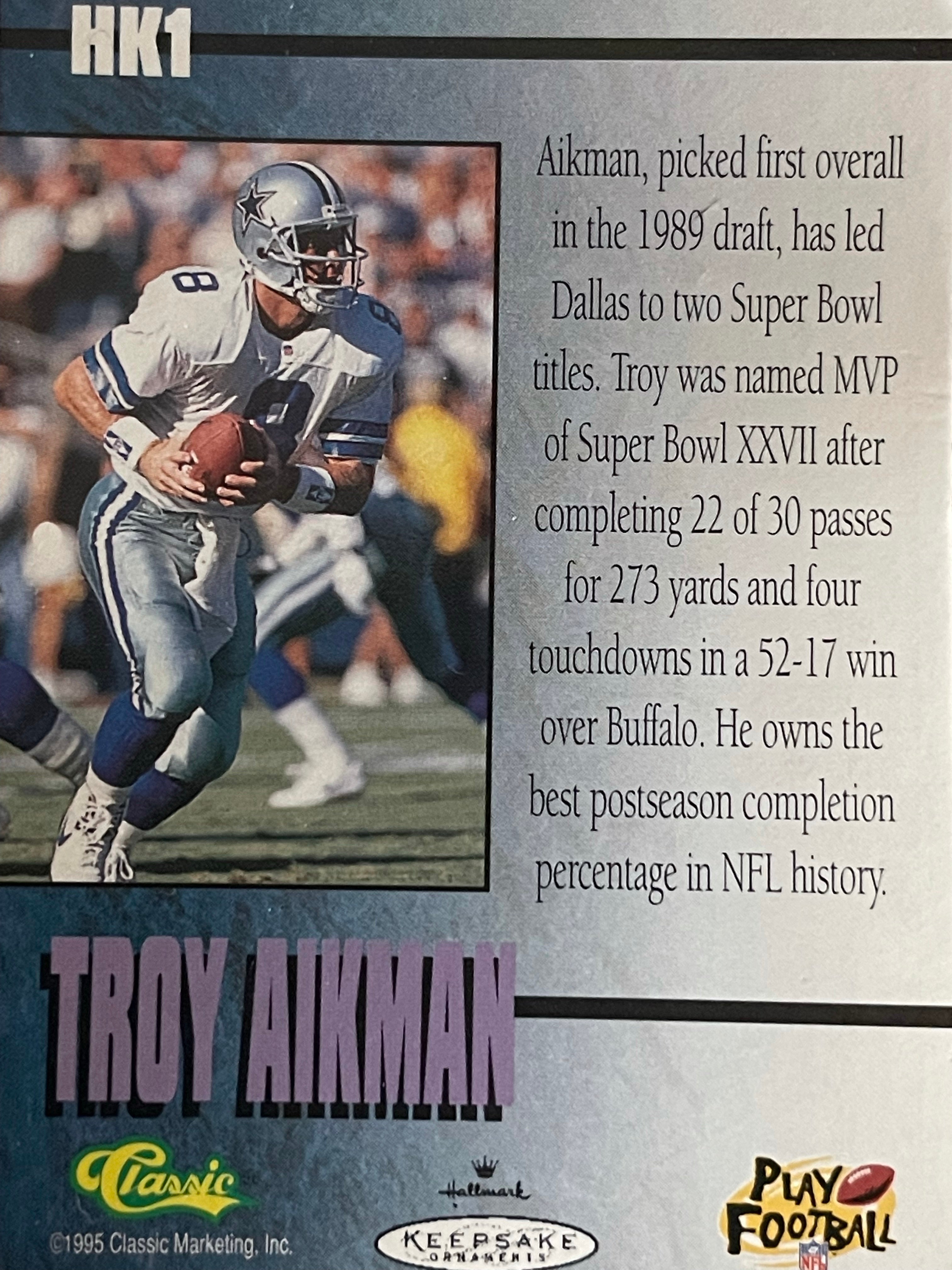 Hallmark Keepsake Ornament | Troy Aikman | 1996 | #2 Football Legends