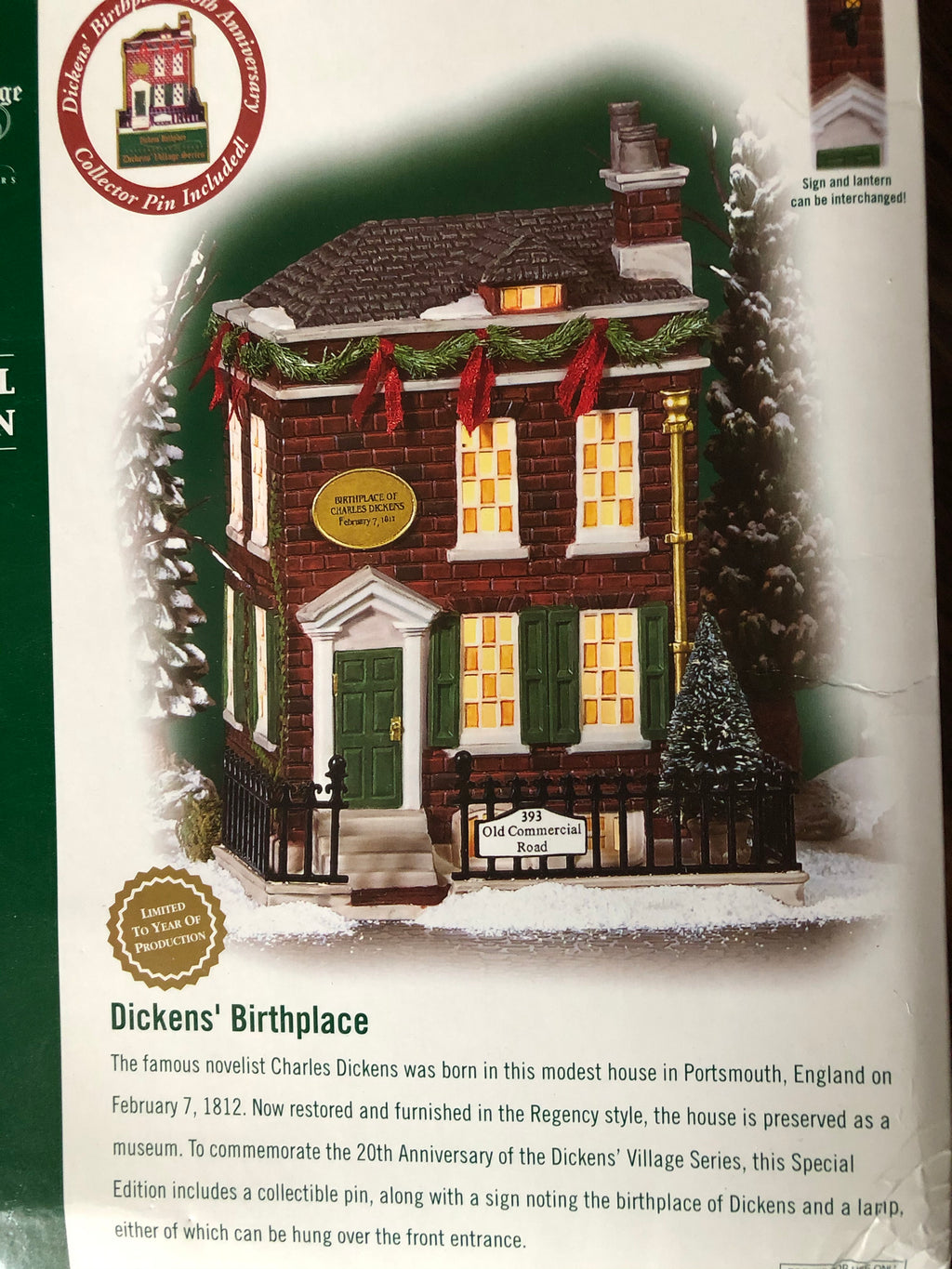 Dickens' Birthplace 20th Anniversary Special Edition