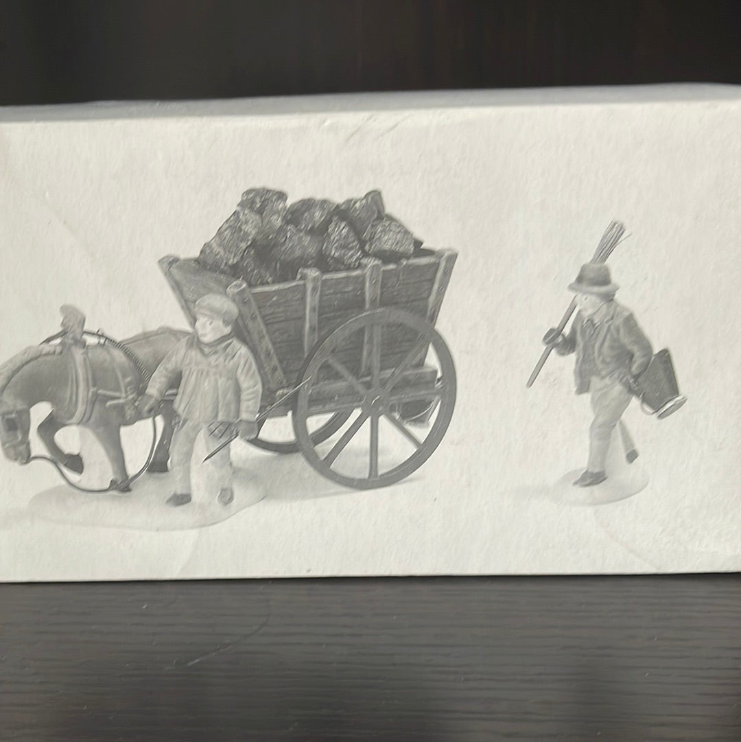 Delivering Coal For The Hearth (Set of 2)