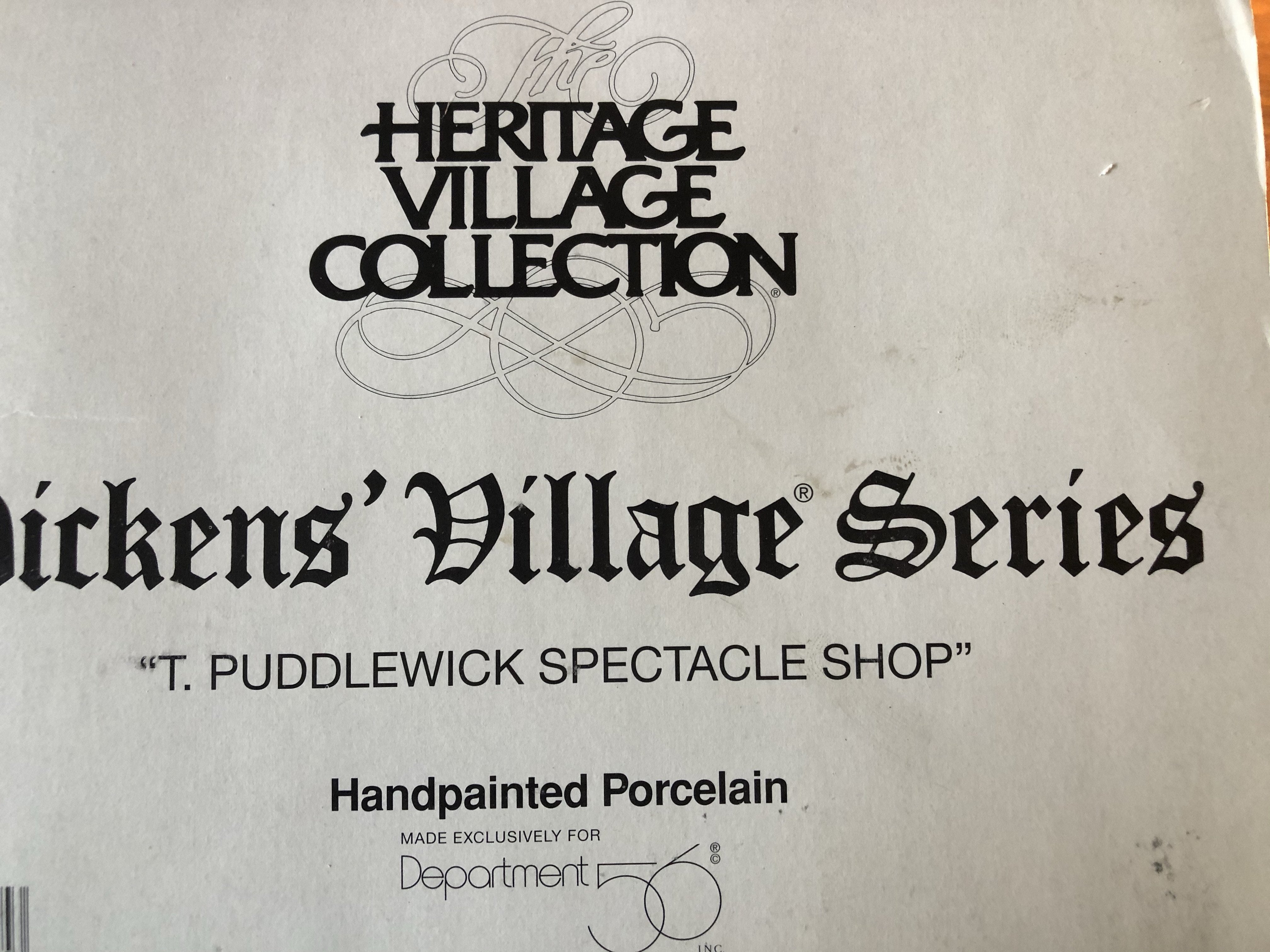 T. Puddlewick Spectacle Shop