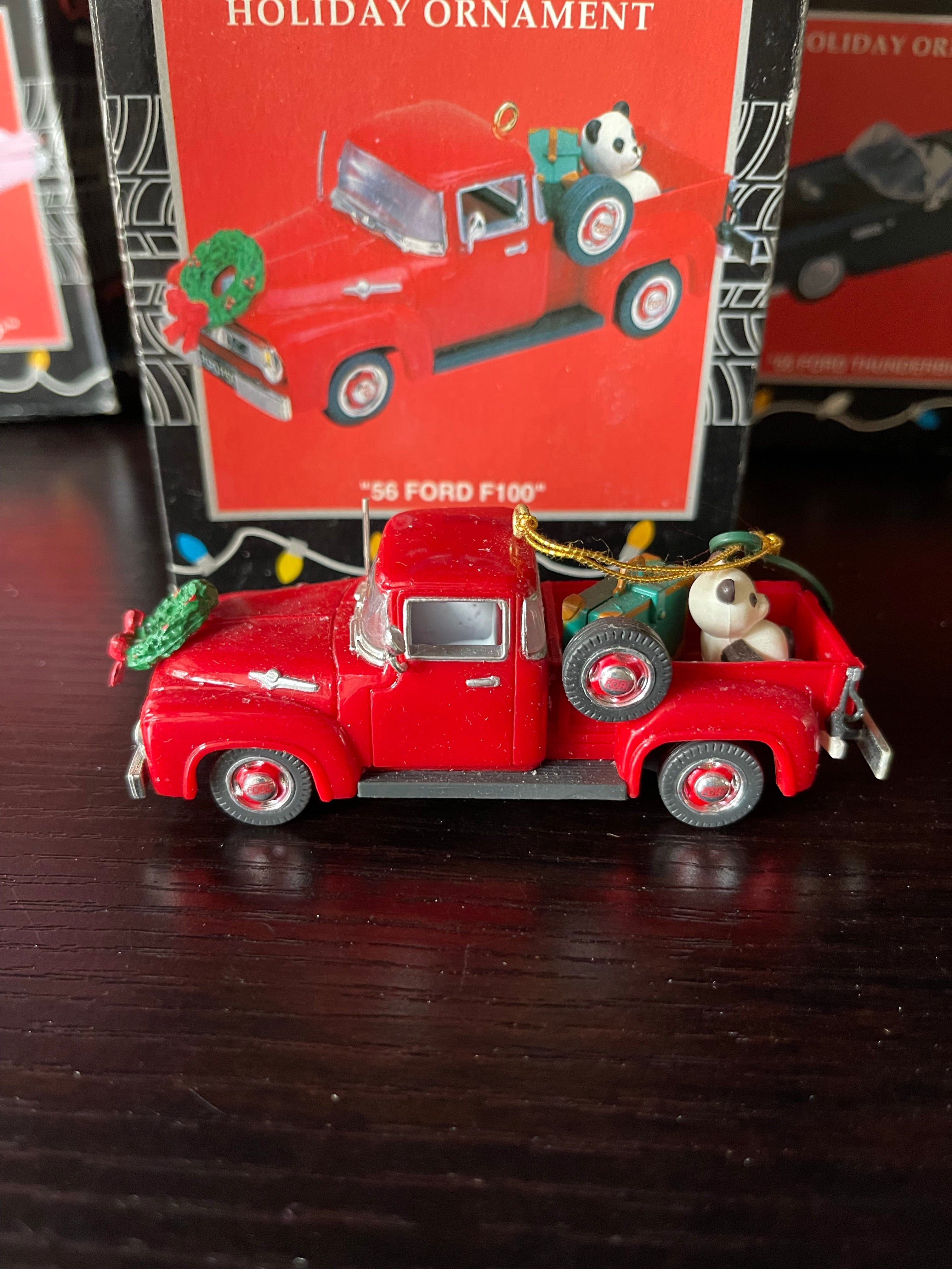 Set of 4 Classic Automobile Ornaments