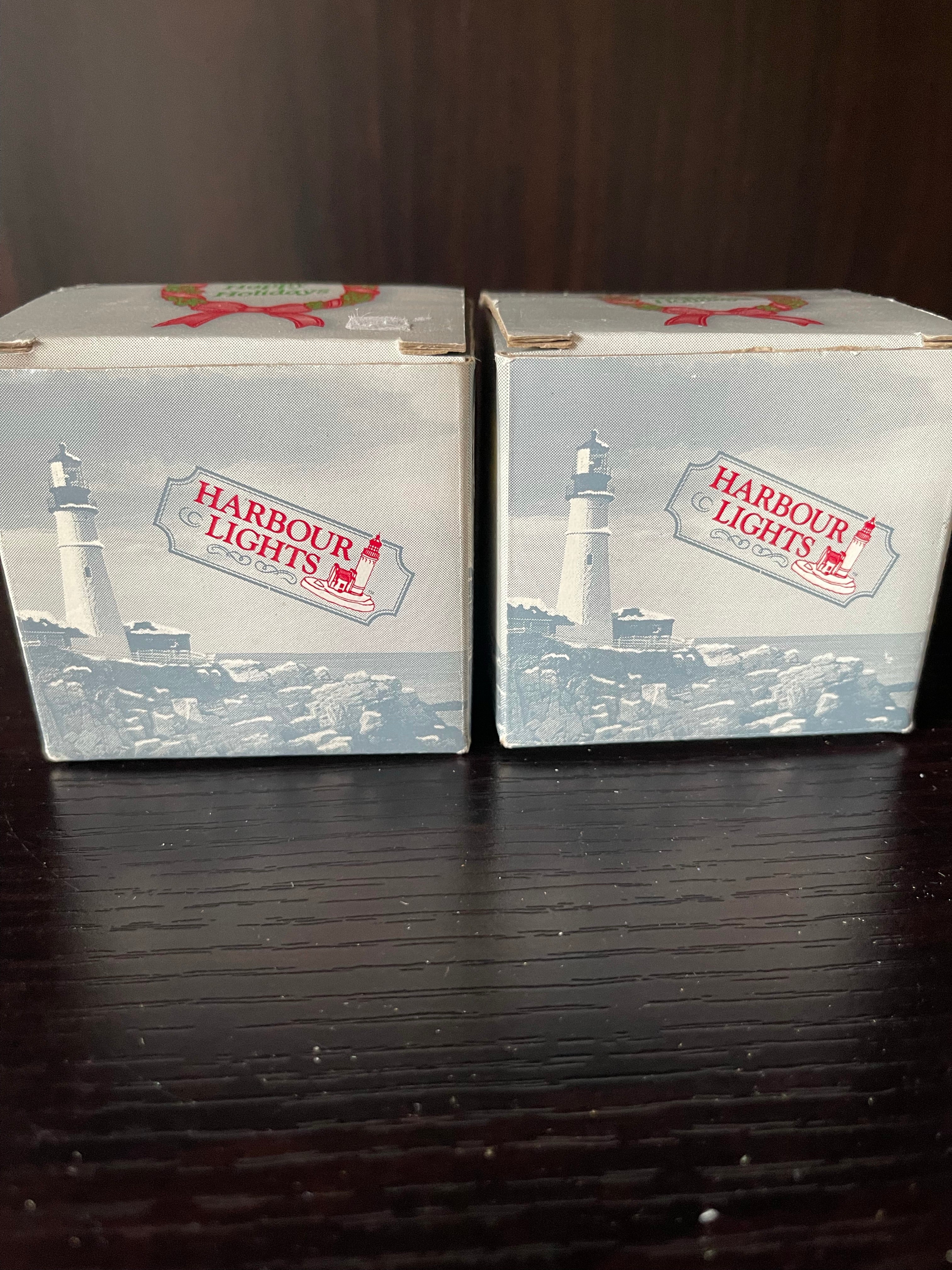 Set of Two Harbour Lights Ornaments